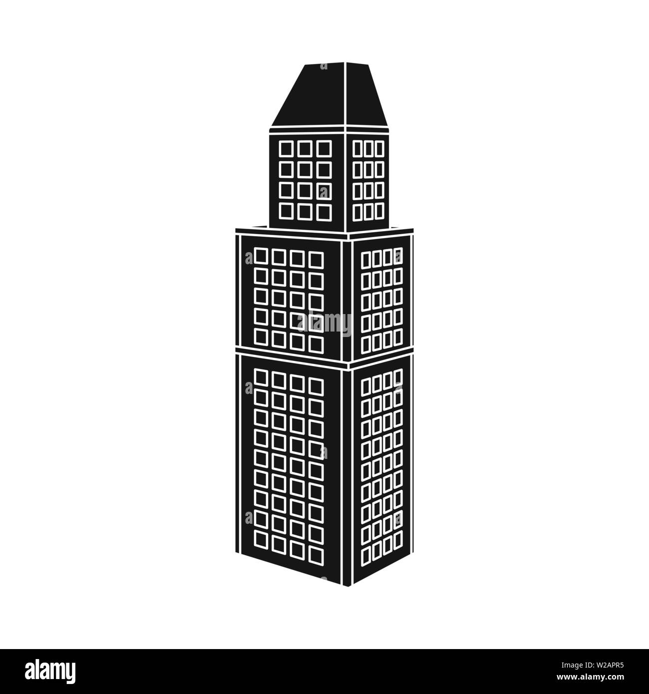 Isolated object of skyscraper and office icon. Collection of skyscraper ...
