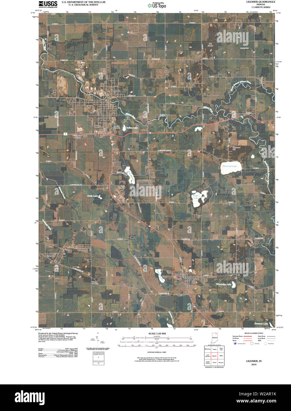 Map of ligonier hires stock photography and images Alamy