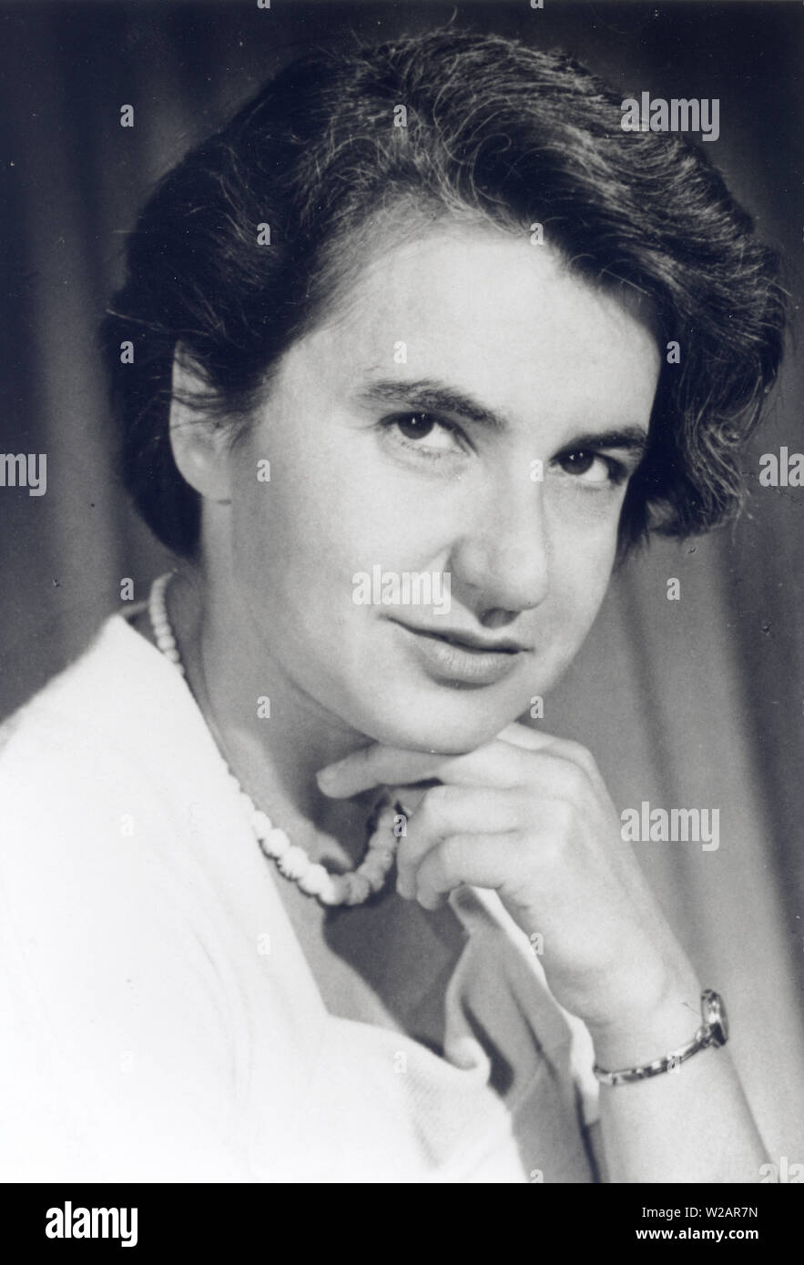 Rosalind Elsie Franklin (1920 – 1958) English chemist and X-ray crystallographer whose work was central to the understanding of the molecular structures of DNA Stock Photo