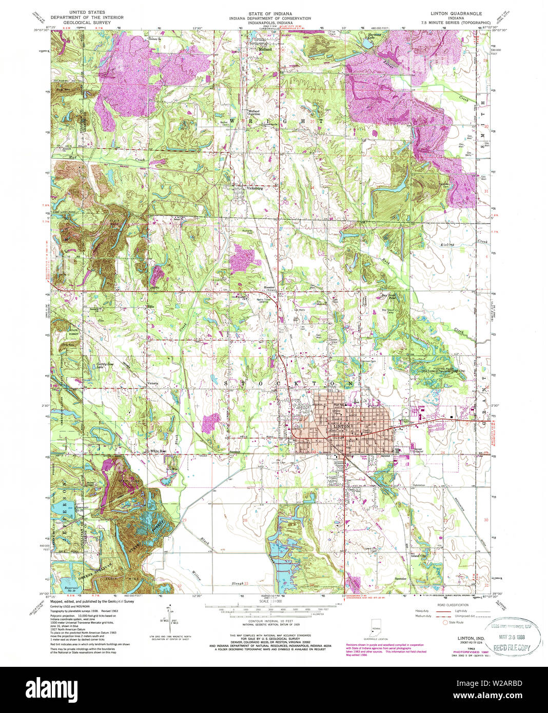 Linton indiana map Cut Out Stock Images & Pictures Alamy