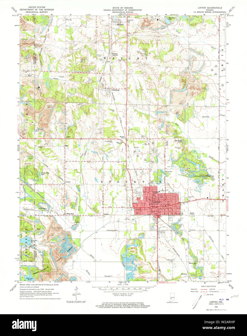 Linton indiana map hires stock photography and images Alamy