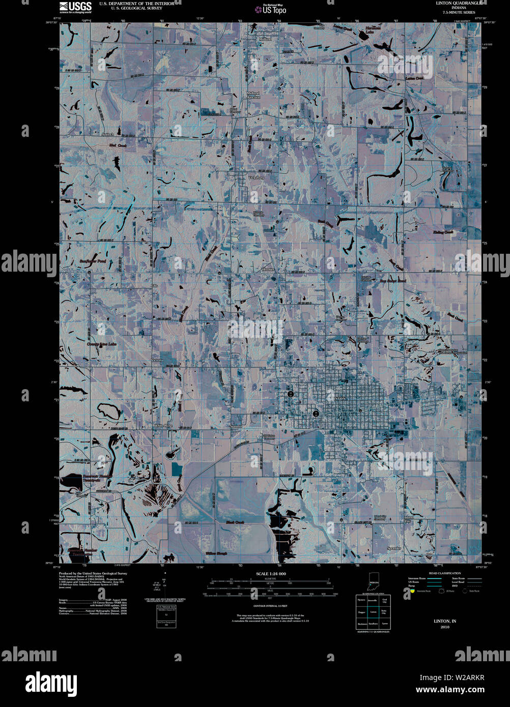 Linton indiana map hires stock photography and images Alamy