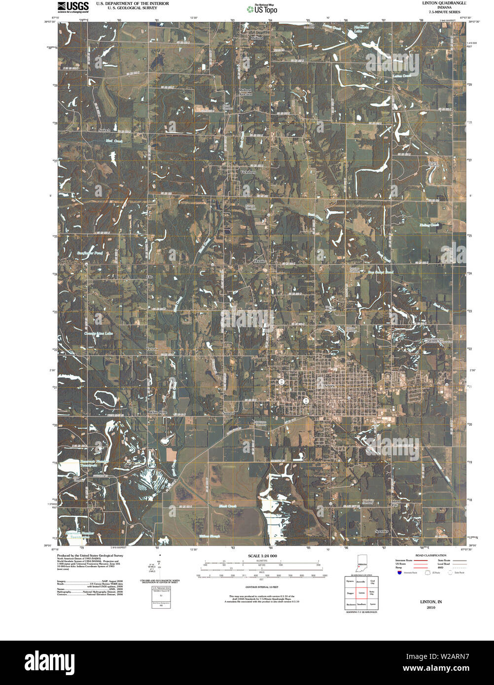 Linton indiana map hires stock photography and images Alamy