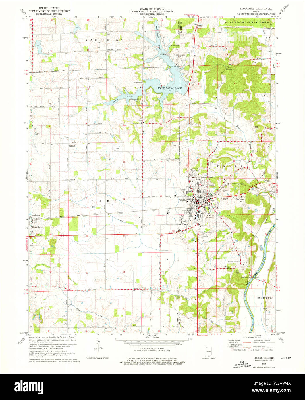 Map of loogootee hires stock photography and images Alamy