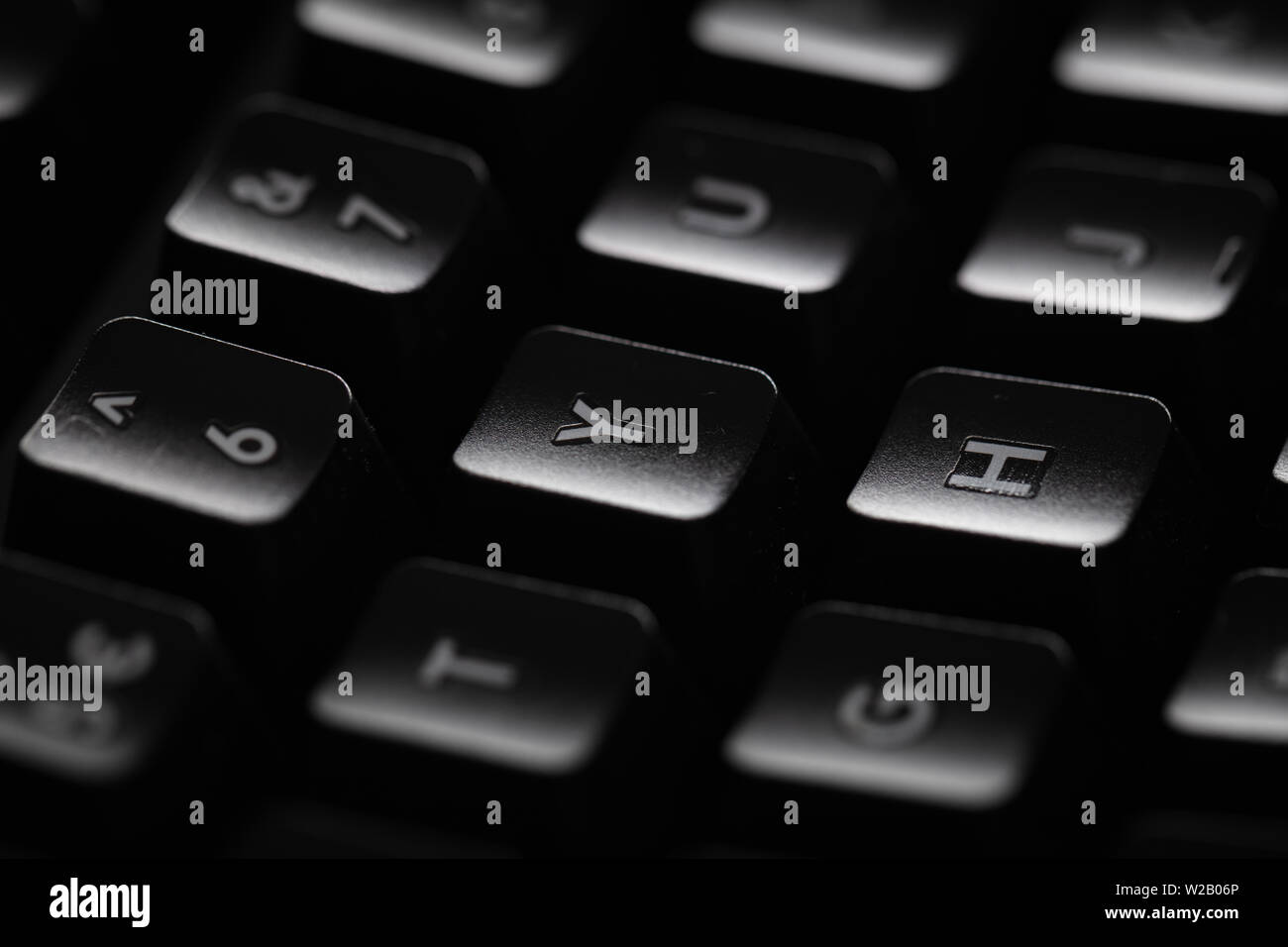 Closeup of a black keyboard Stock Photo Alamy