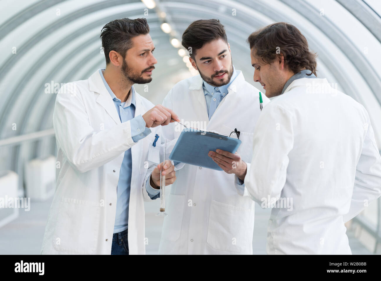 portrait of medical team standing in hospital hall Stock Photo - Alamy