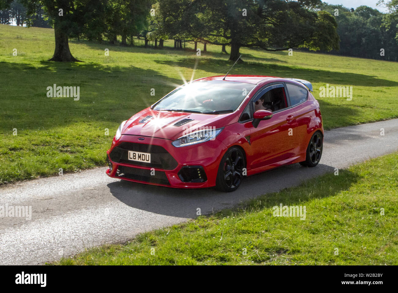 Red ford fiesta st hi-res stock photography and images - Alamy