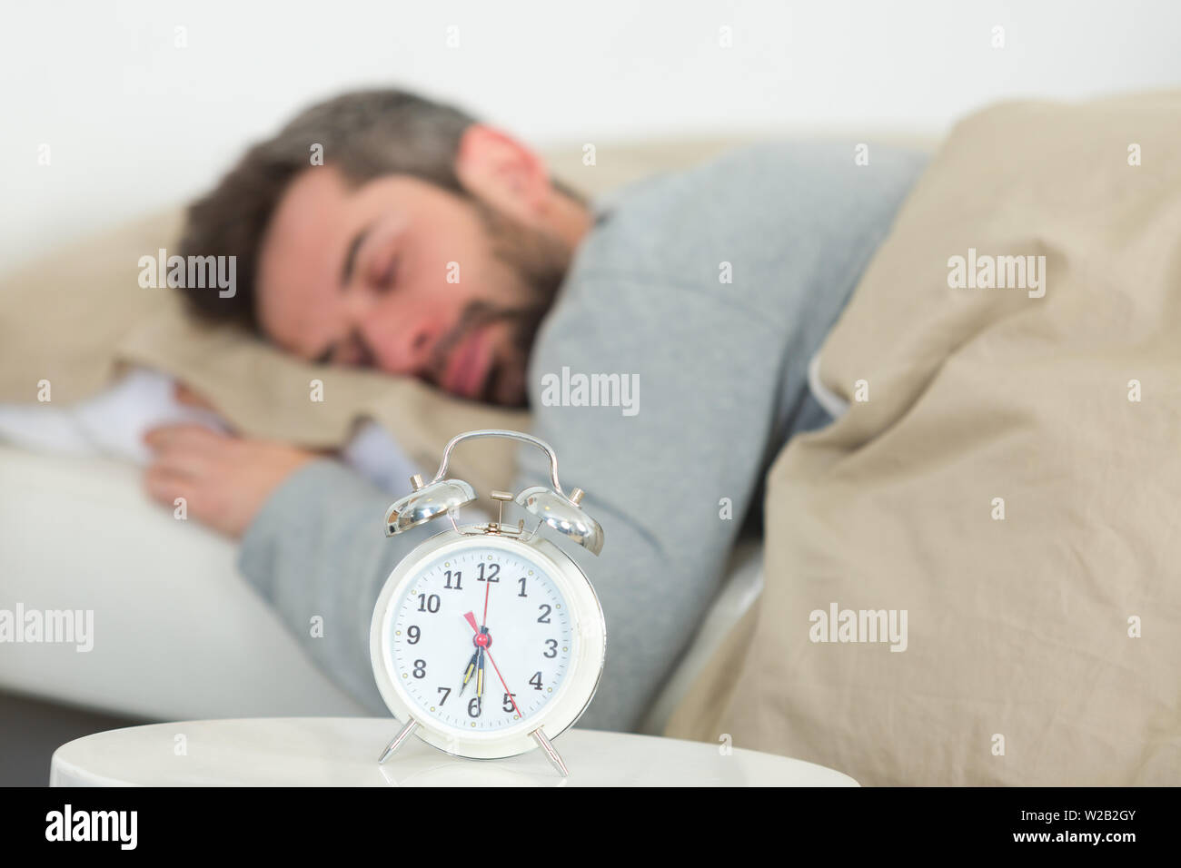 alarm clock waking up at morning Stock Photo Alamy