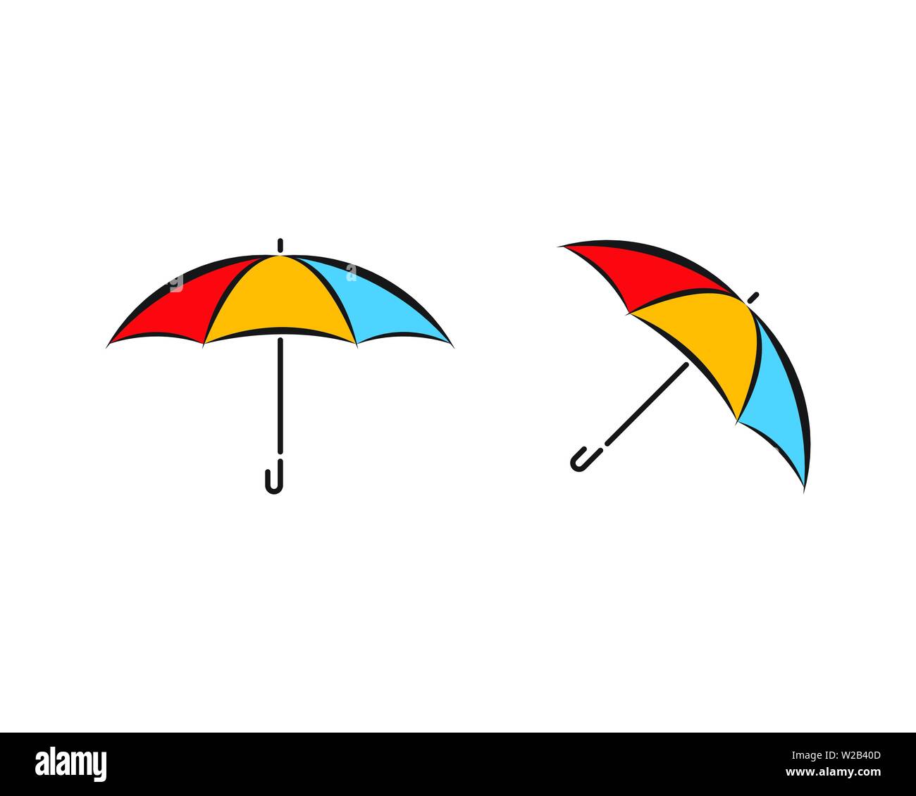 Umbrella icon vector design template Stock Vector Image & Art - Alamy