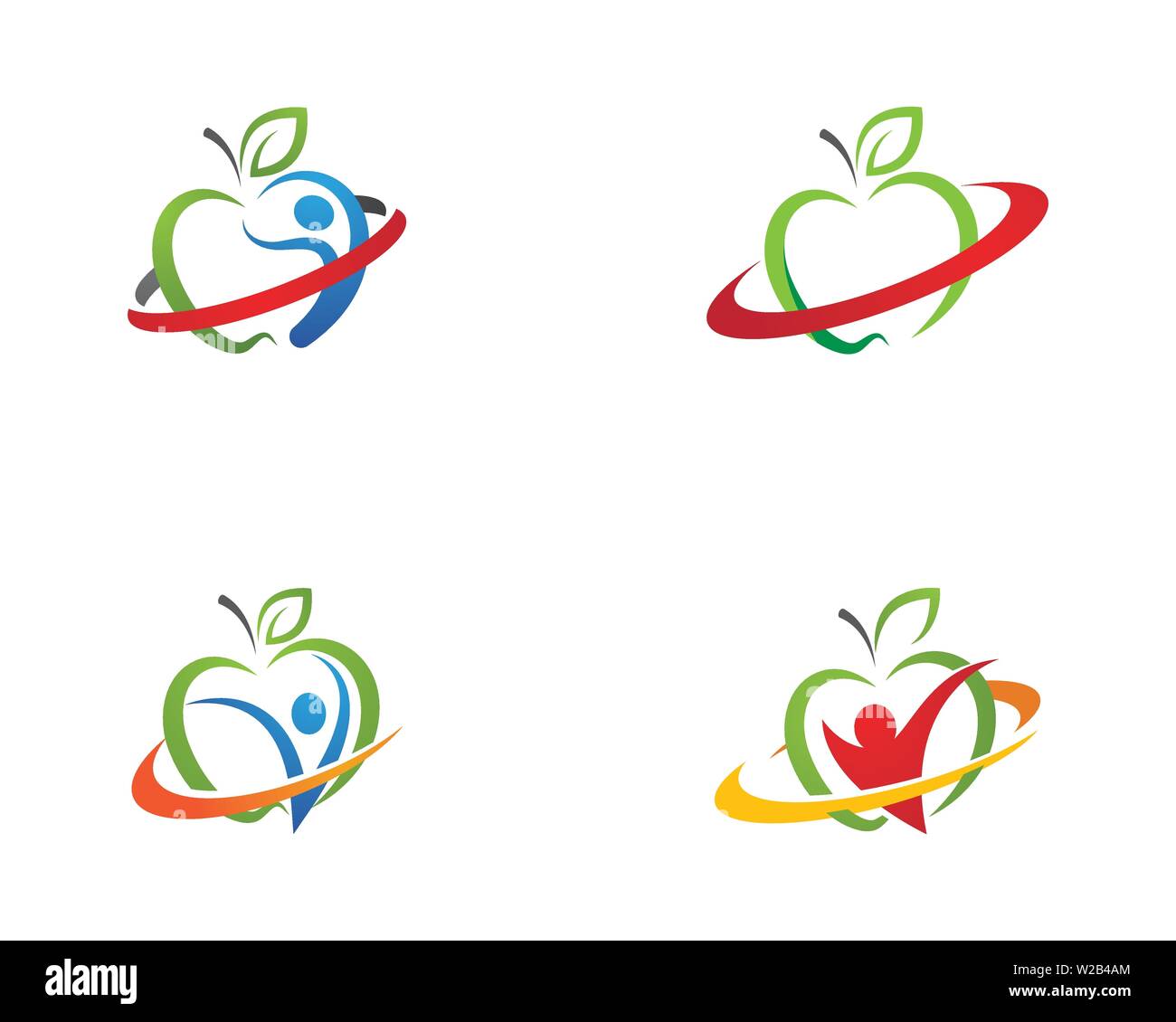 healthy apple vector design icon illustration Stock Vector Image & Art ...
