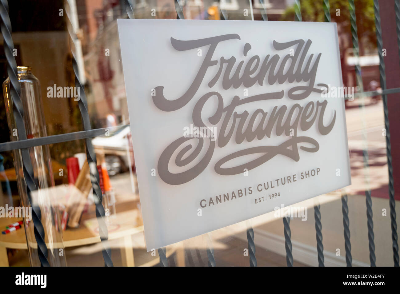 Friendly Stranger, Cannabis Culture Shop on 241 Queen Street West, Toronto, Canada Stock Photo