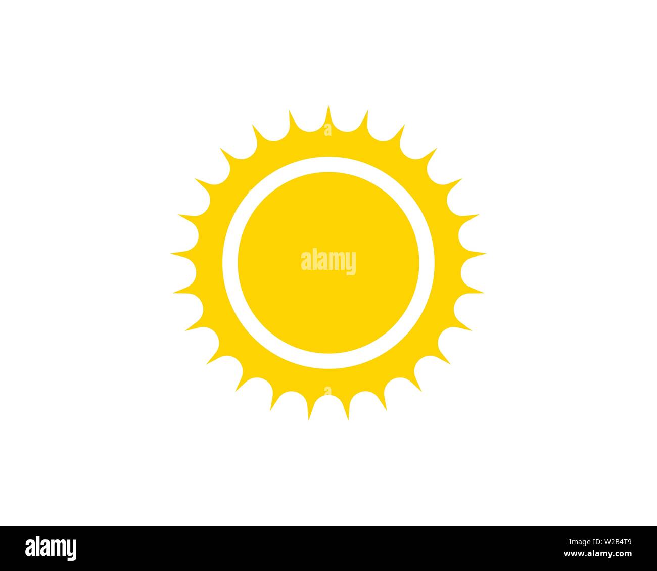 Sun vector illustration design template Stock Vector