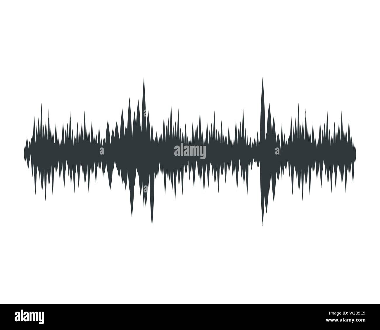Sound waves vector illustration design template Stock Vector