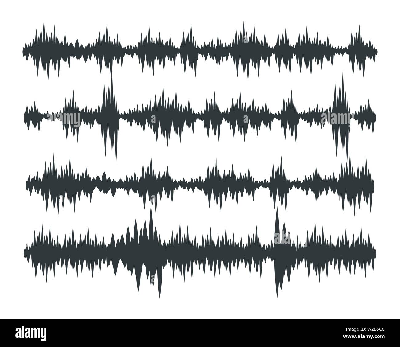 Sound waves vector illustration design template Stock Vector Image ...