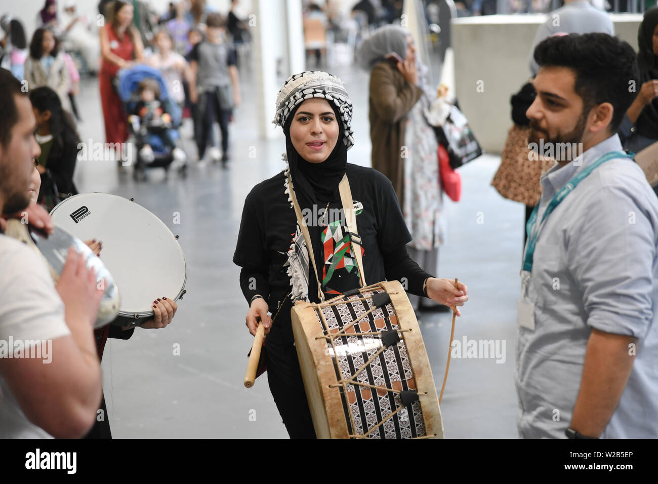 Darbuka with Simona Abdallah at Palestine Expo 2019 on 7 July