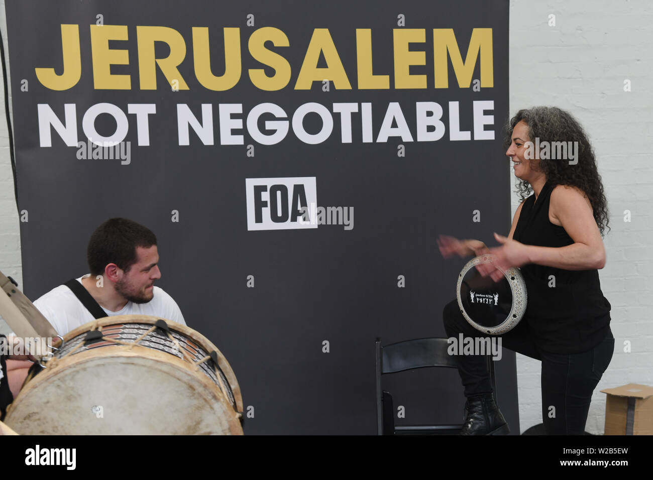 Darbuka with Simona Abdallah at Palestine Expo 2019 on 7 July