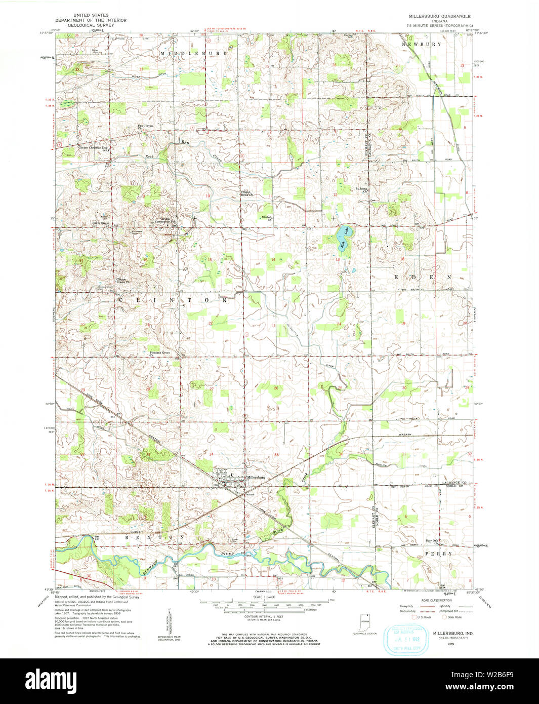 Map of millersburg hires stock photography and images Alamy