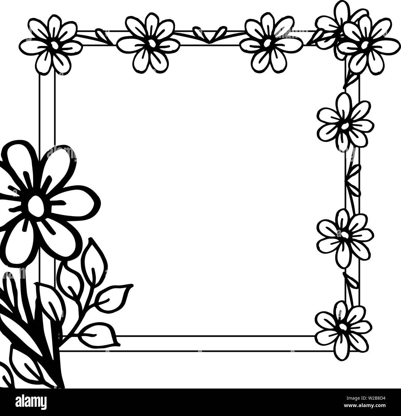 Vector illustration various art of wreath frame with decor of card hand ...