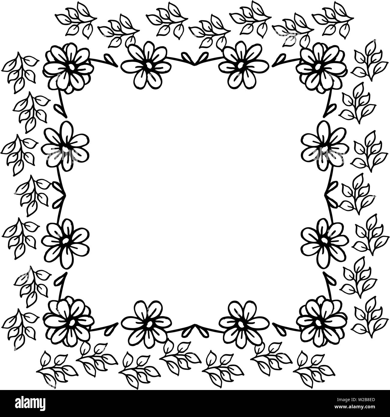 Vector illustration various art of wreath frame with decor of card hand ...