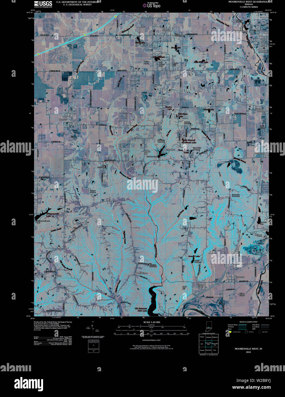 Mooresville map hires stock photography and images Alamy