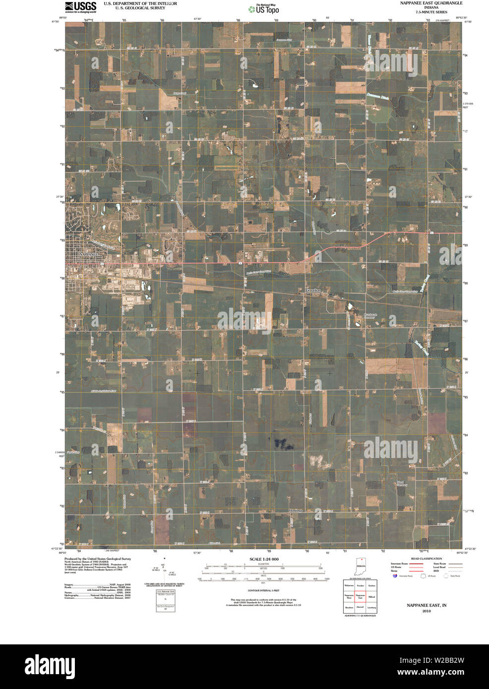 Nappanee map hires stock photography and images Alamy