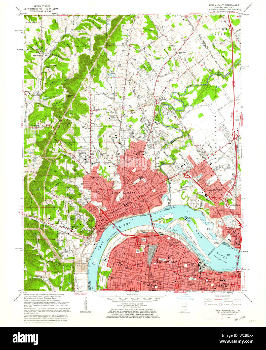 Albany indiana map hi-res stock photography and images - Alamy