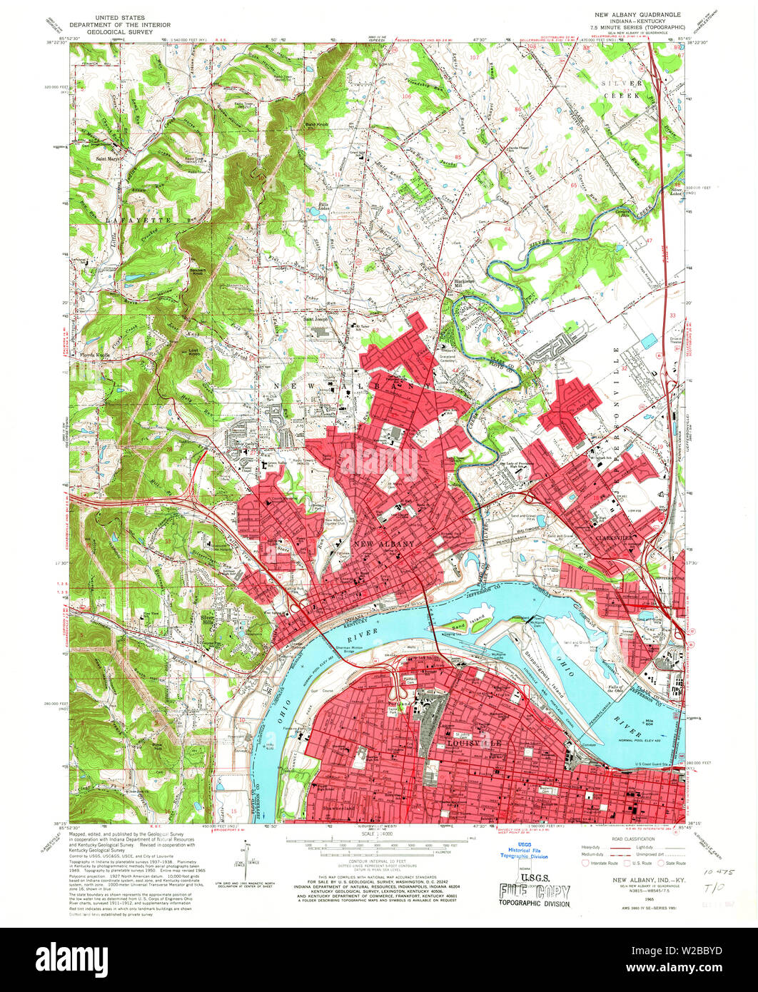 Albany indiana map hi-res stock photography and images - Alamy