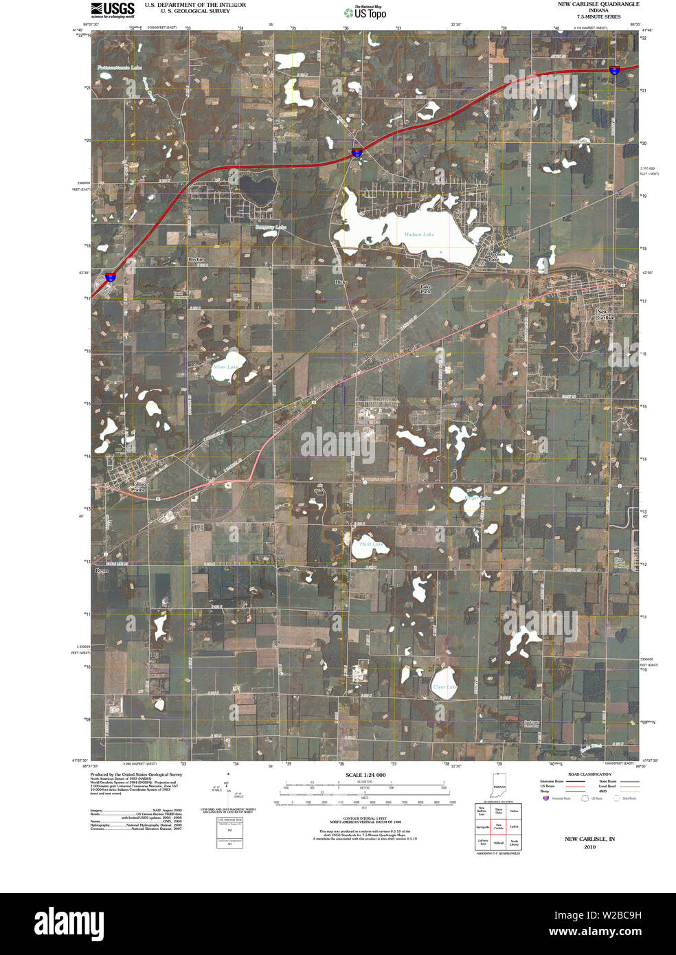 Map of carlisle indiana hires stock photography and images Alamy