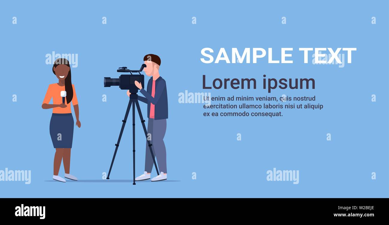 American woman journalist Stock Vector Images - Alamy