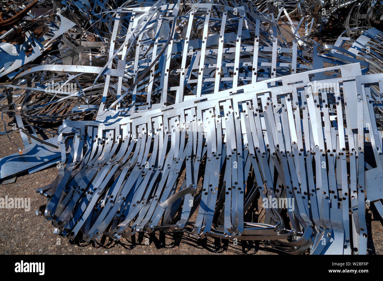 Pile of Aluminium and metal scrap for recycle Stock Photo Alamy