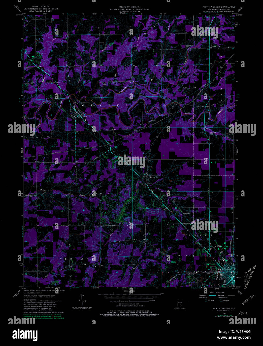 Vernon indiana map hires stock photography and images Alamy