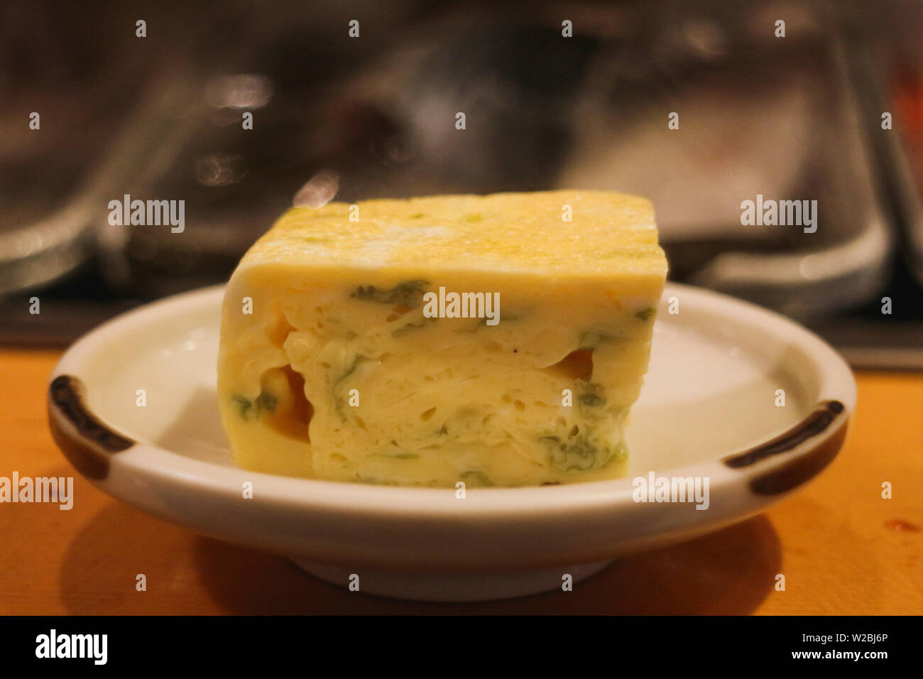 Japanese tamago egg sushi Stock Photo Alamy