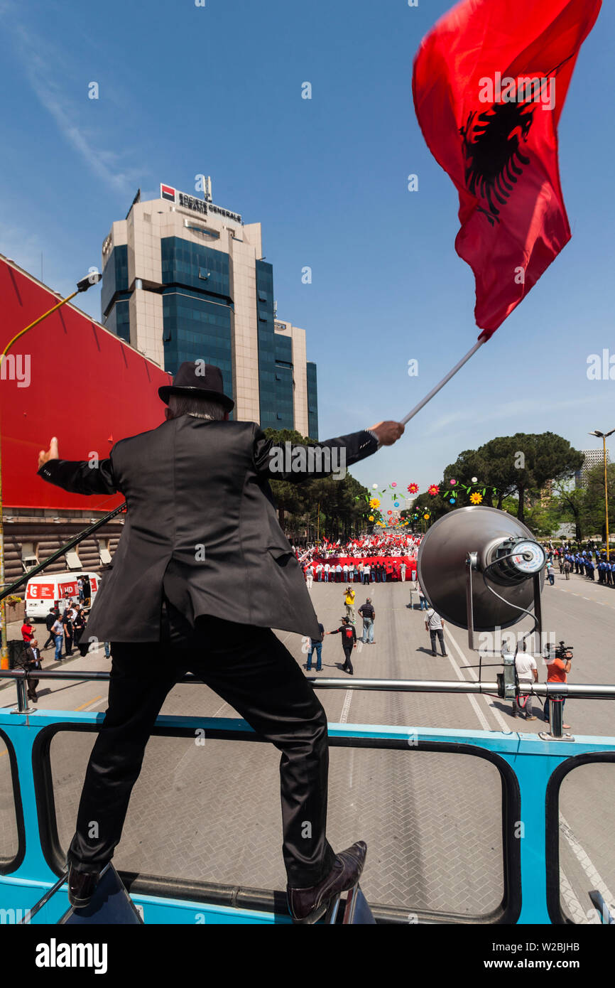 Albania, Tirana, May Day Celebration Stock Photo - Alamy