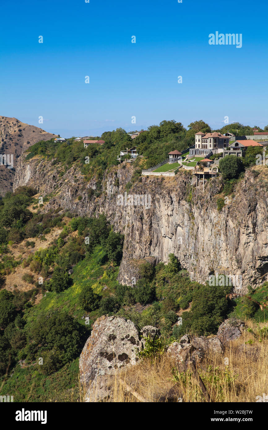 Armenia, Yerevan, Mountainous scenery viewed from Garni temple Stock Photo