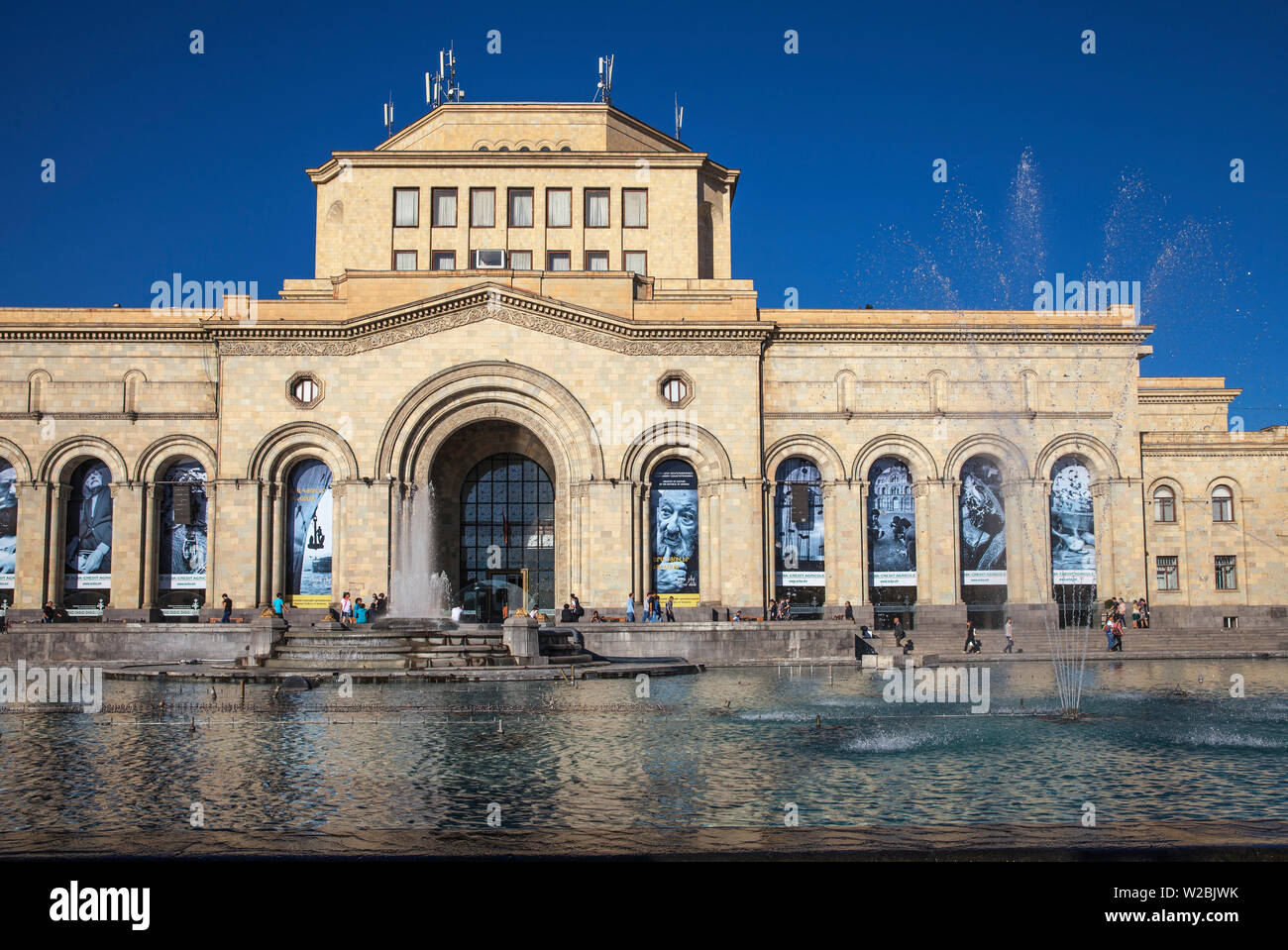 Armenia, Yerevan, Rebublic Square, State Museum of Armenian History Stock Photo