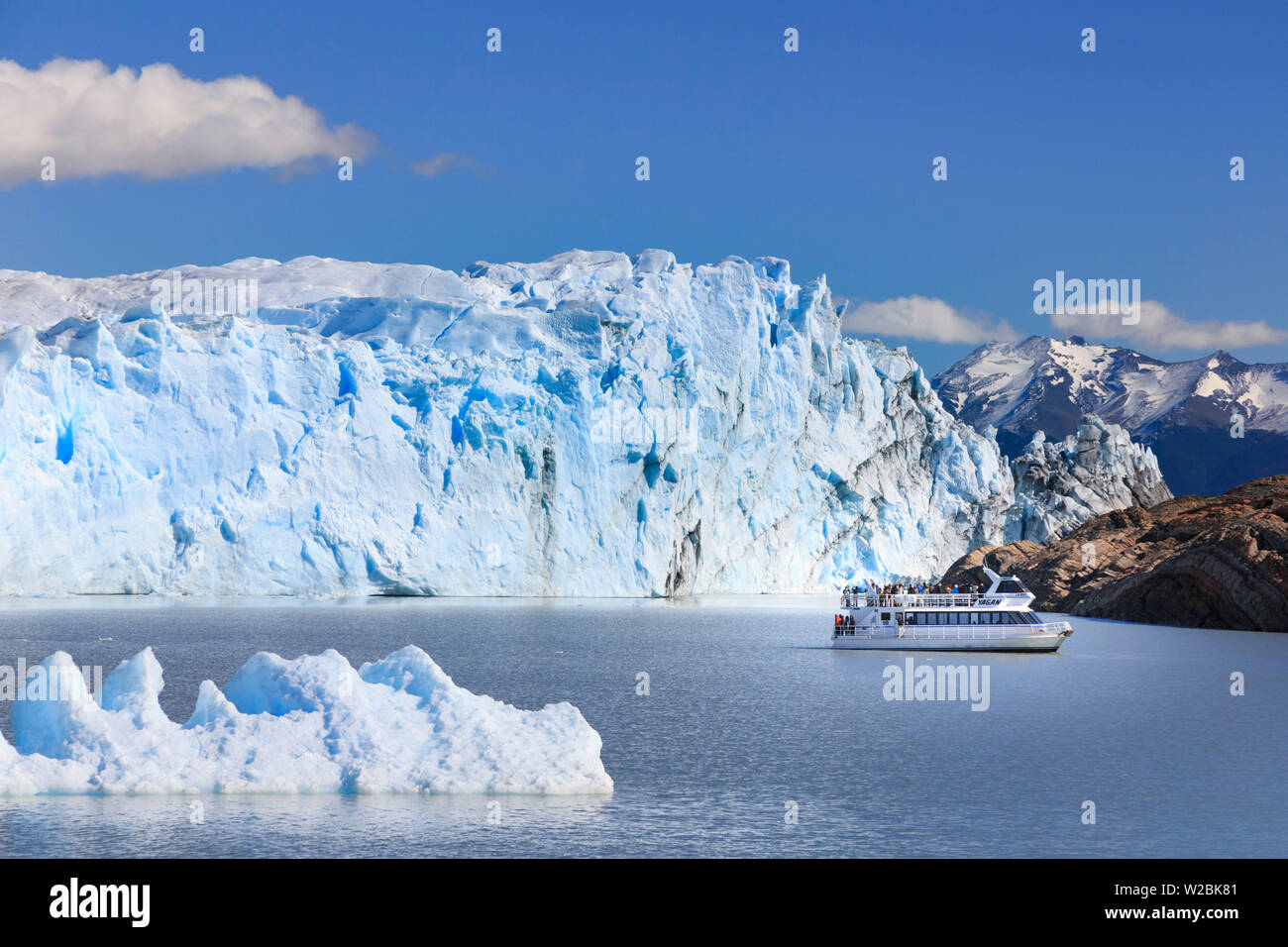 Argentina, Patagonia, El Calafate, Perito Moreno Glacier Stock Photo