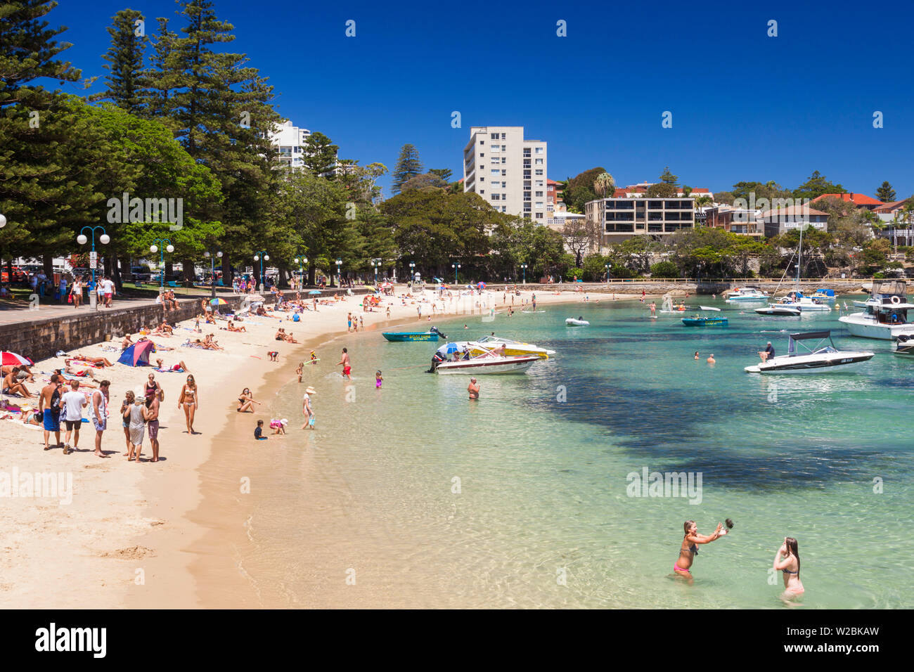 Australia, New South Wales, NSW, Sydney, Manly, Manly Cove Beach Stock Photo