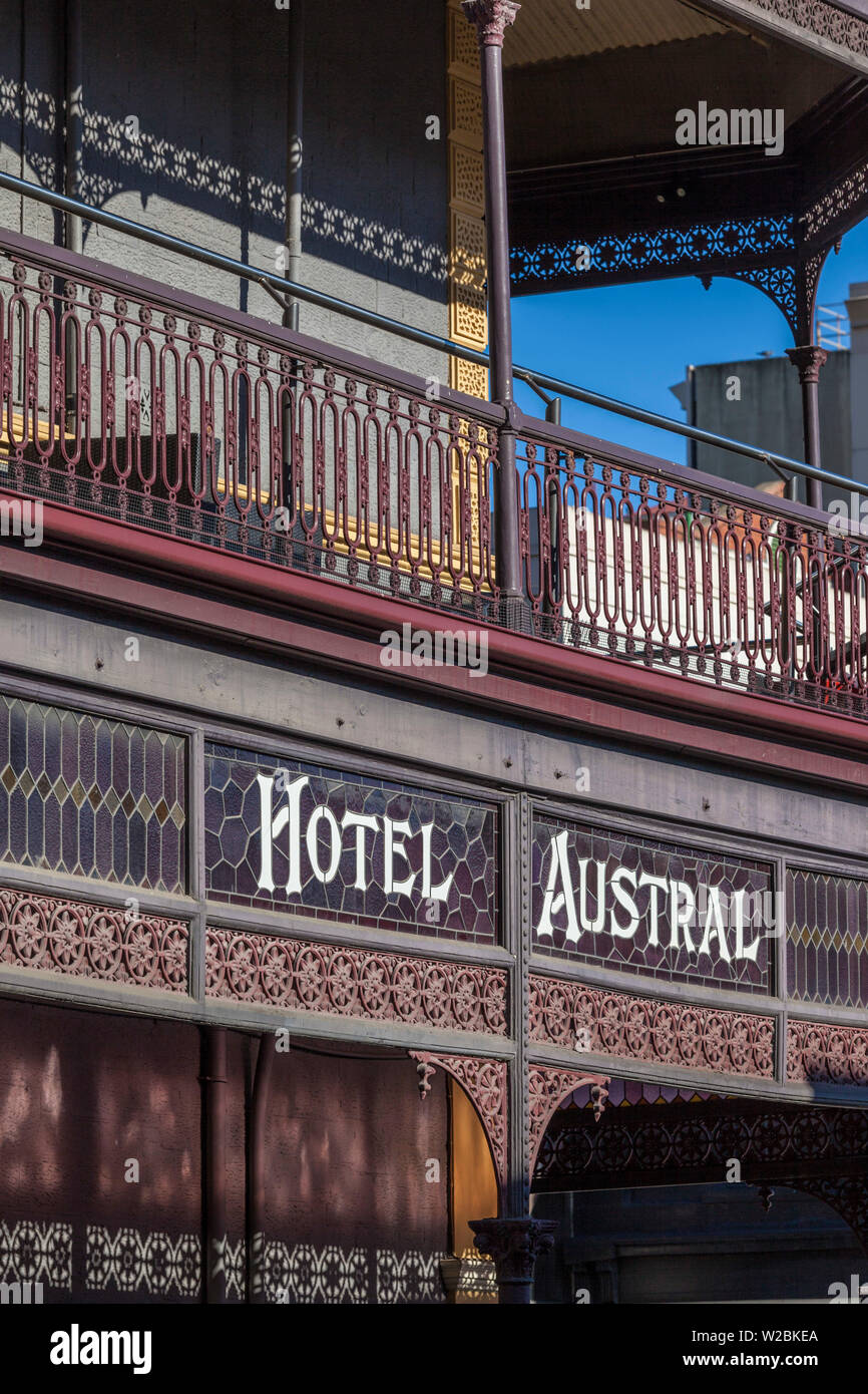 Australia, South Australia, Adelaide, Rundle Street, Hotel Austral, sign Stock Photo