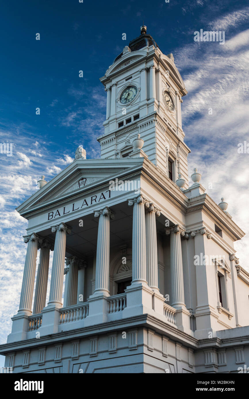 Australia, Victoria, VIC, Ballarat, Ballarat Train Station tower Stock Photo