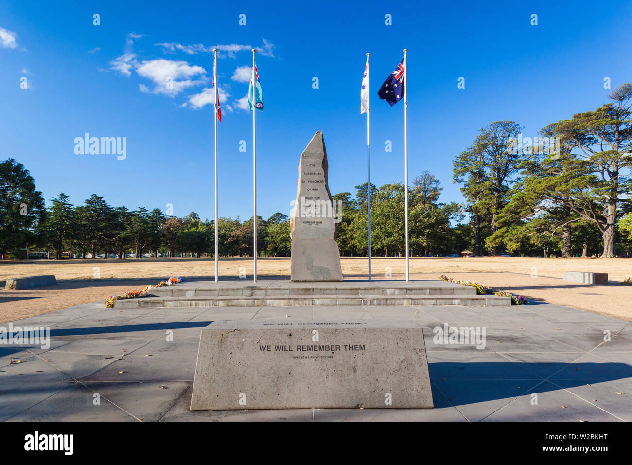 Australia, Victoria, VIC, Ballarat, Ex-Prisoner of War Memorial Stock Photo