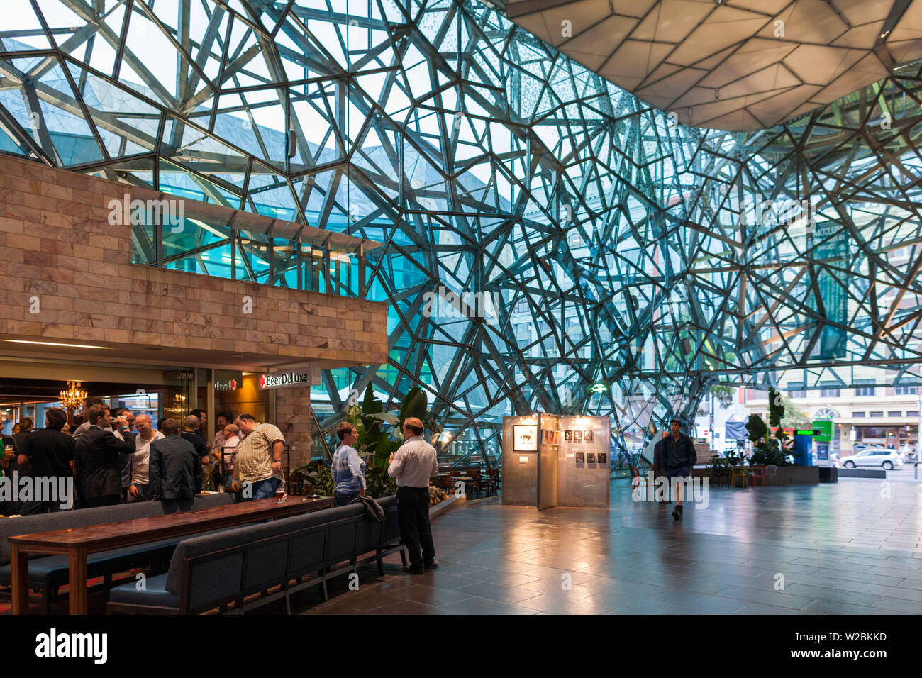 Australia, Victoria, VIC, Melbourne, Federation Square, The Atrium, interior Stock Photo