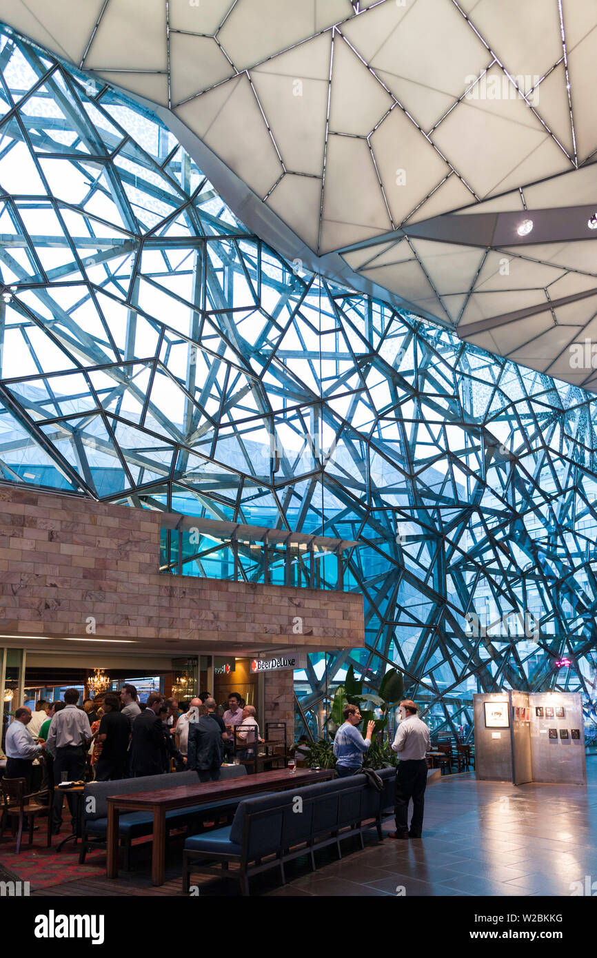 Australia, Victoria, VIC, Melbourne, Federation Square, The Atrium, interior Stock Photo