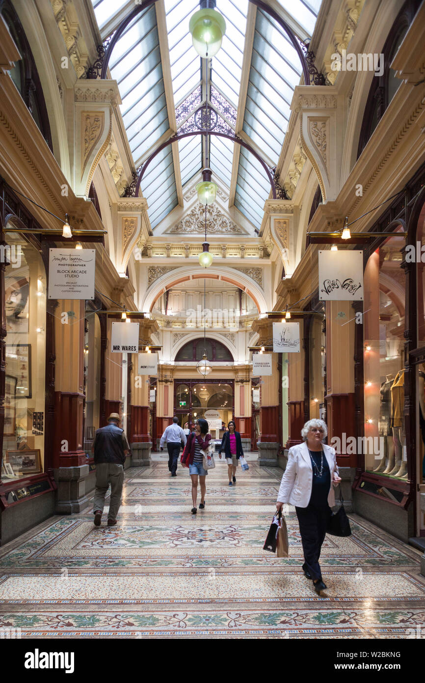 Shopping arcade melbourne hi-res stock photography and images - Alamy
