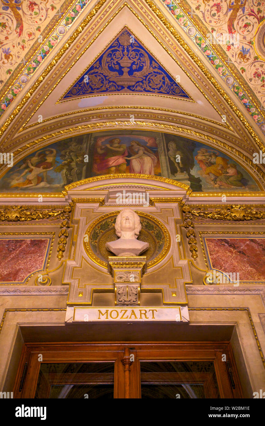 Bust of Mozart, Schwind Foyer, Vienna State Opera House, Vienna