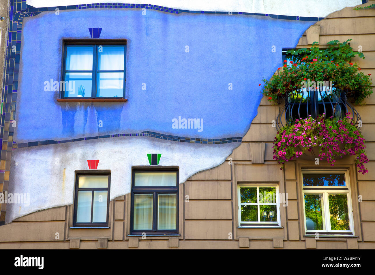 Hundertwasserhaus, Vienna, Austria, Central Europe Stock Photo