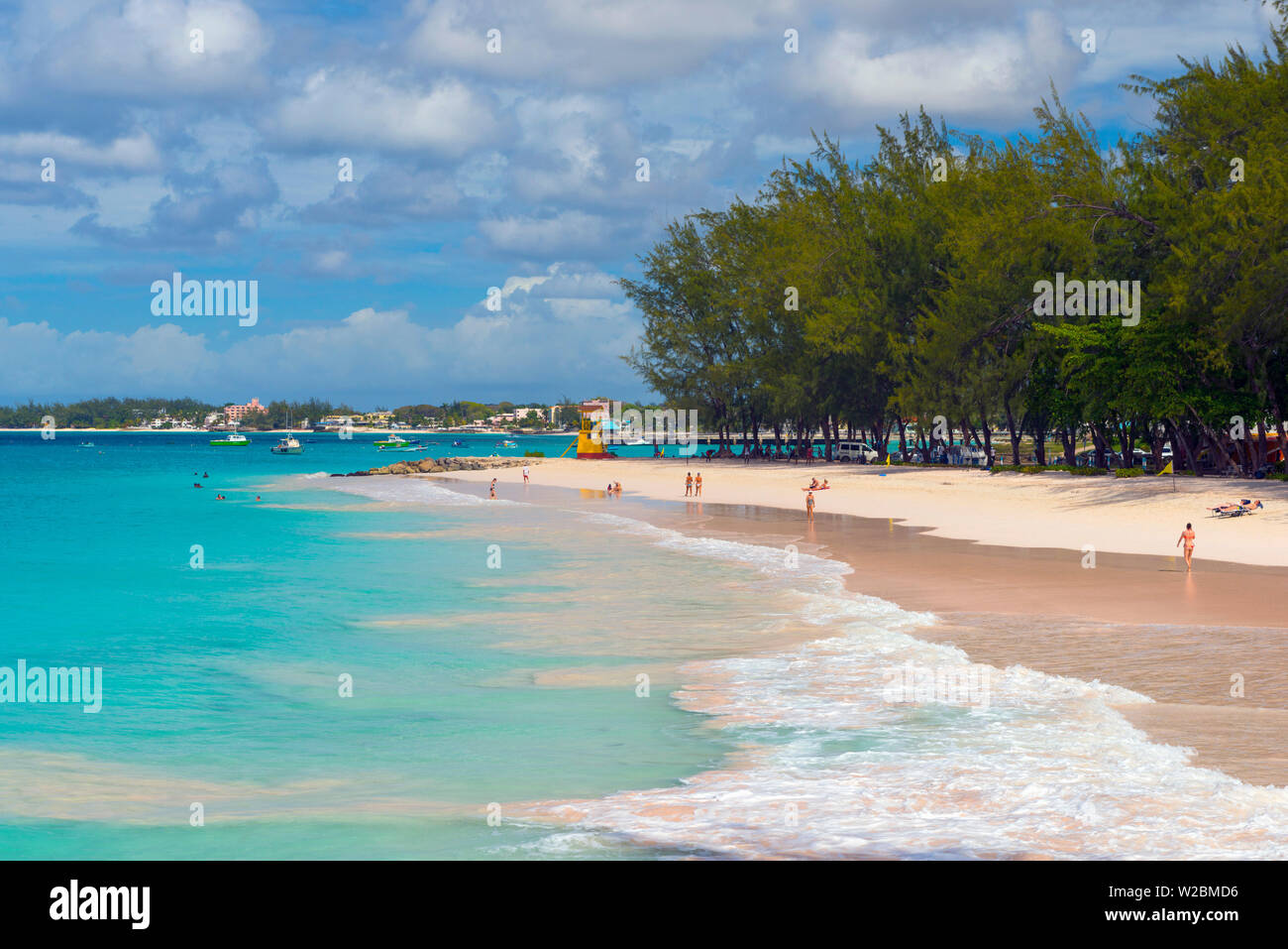 Caribbean, Barbados, Oistins, Miami Beach or Enterprise Beach Stock Photo