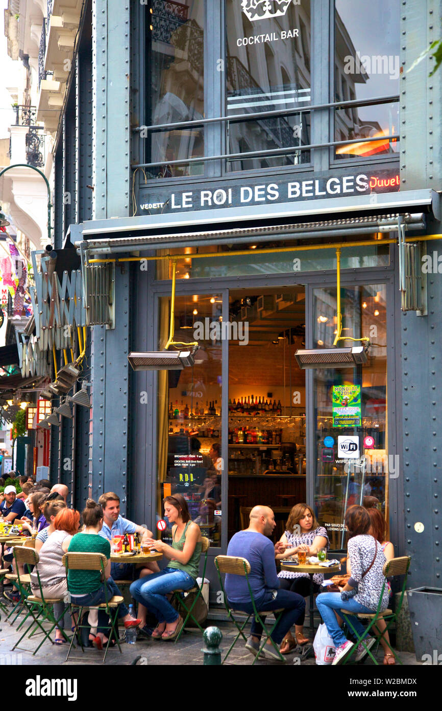 Cafe, Brussels, Belgium Stock Photo - Alamy