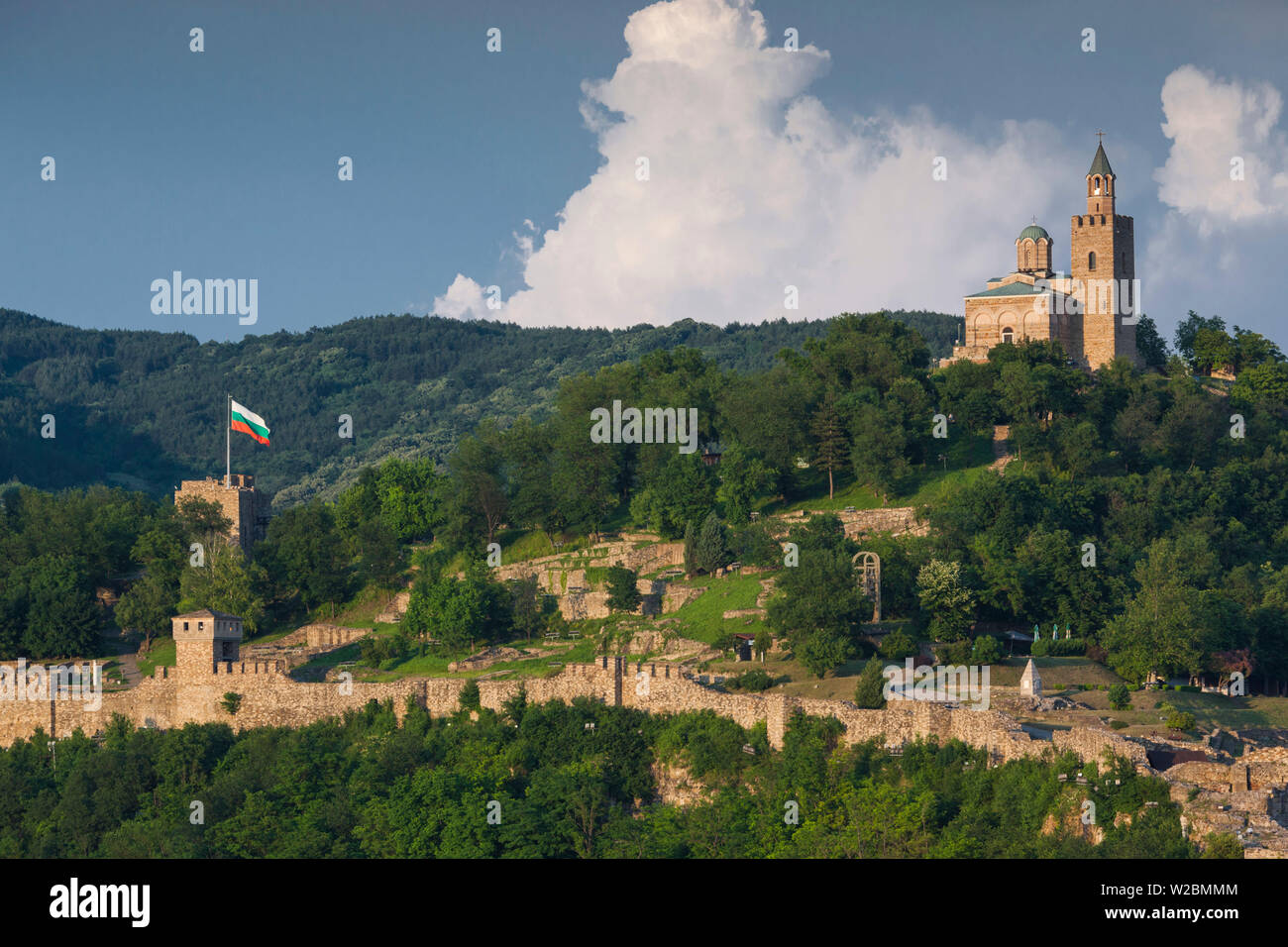 Bulgaria, Central Mountains, Veliko Tarnovo, Asenova, Old Fortress Area, Tsarevets Fortress Stock Photo