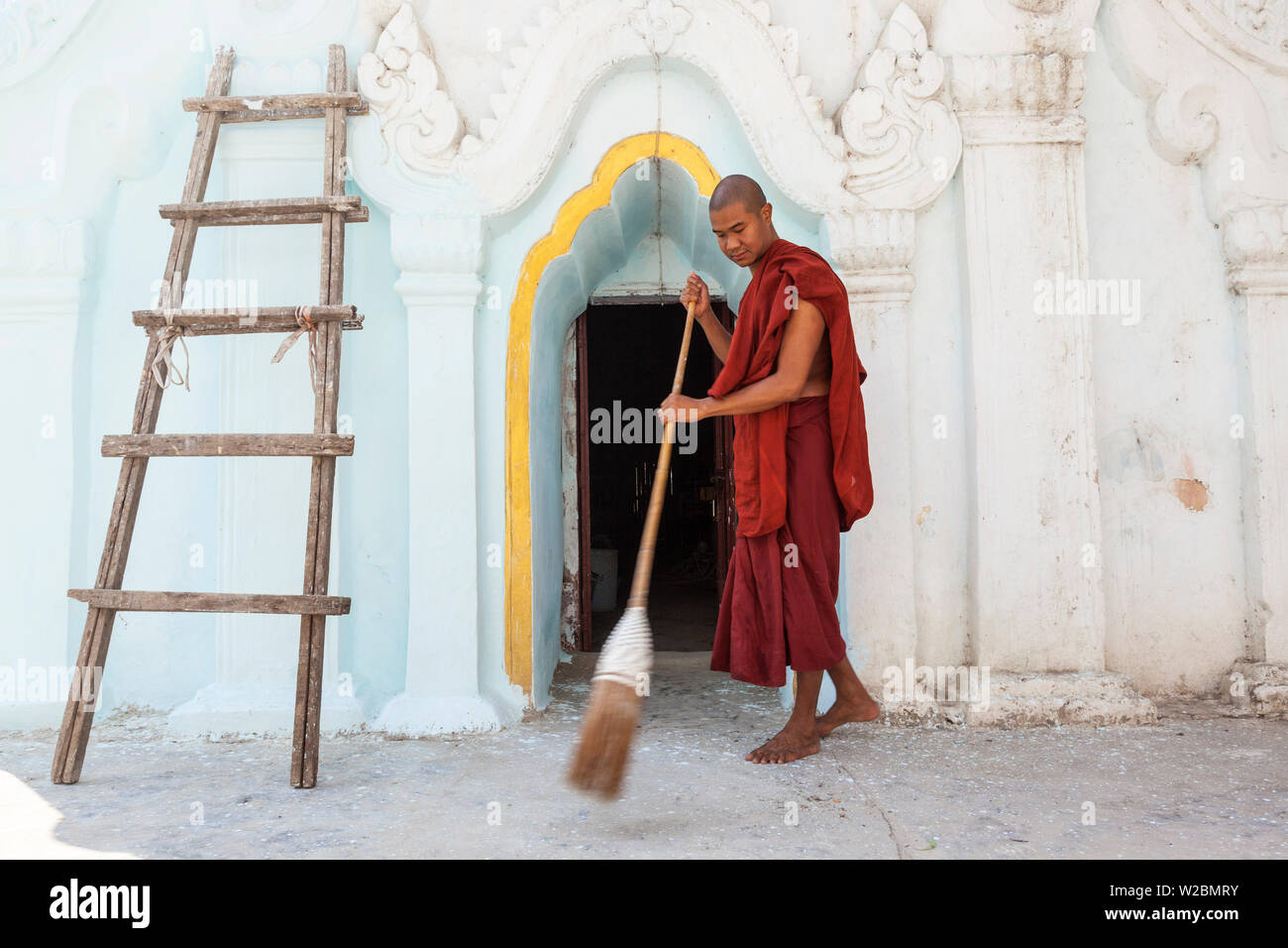 Jain Monks Sweeping