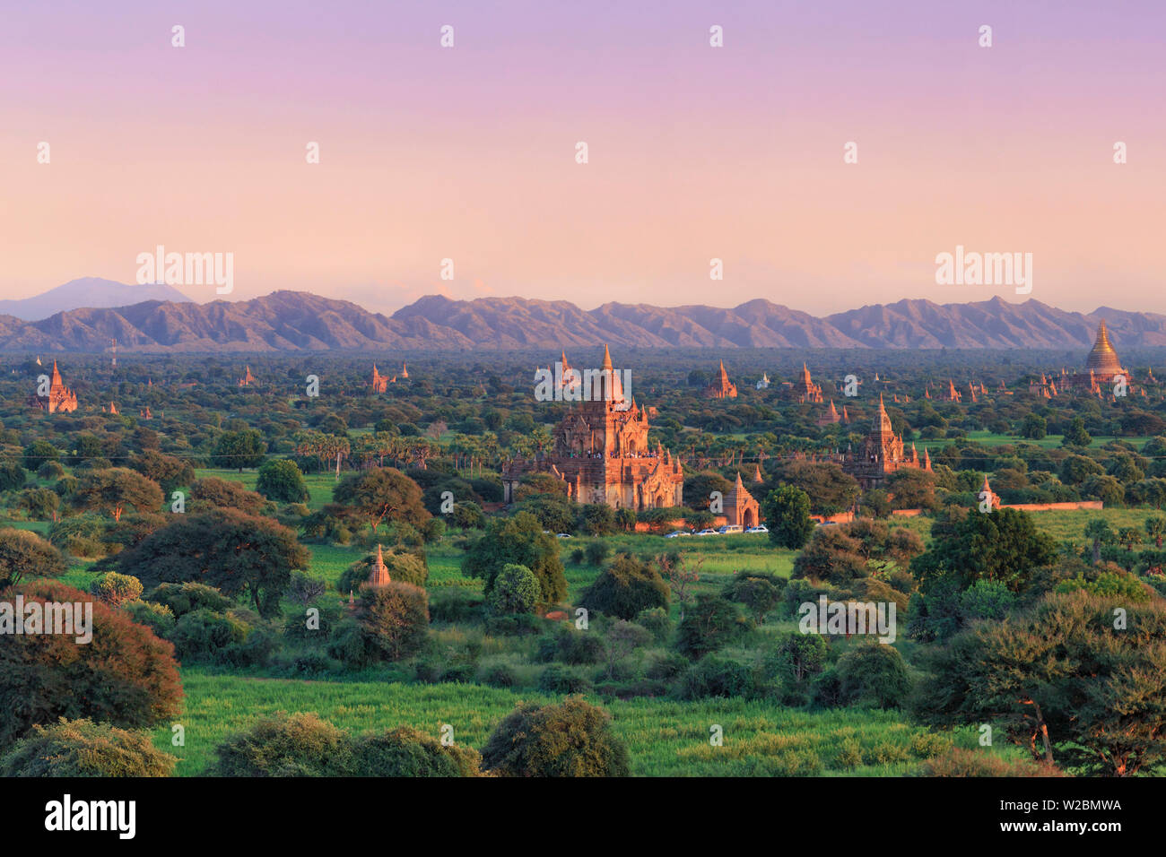 Myanmar (Burma), Temples of Bagan (Unesco world Heritage Site) Stock Photo